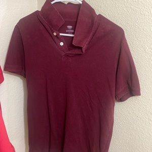 Old Navy maroon button shirt XL